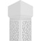 Ekena Millwork Craftsman Classic Square Non-Tapered Mid-Century Fretwork Column w/ Mission Capital & Mission Base CC1008ENMIDMIMI - alternate 2